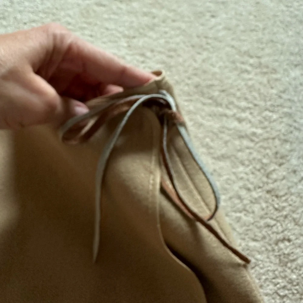 New Handmade Woman’s Light Brown Wrap Skirt, Sz M/L (see measurements)